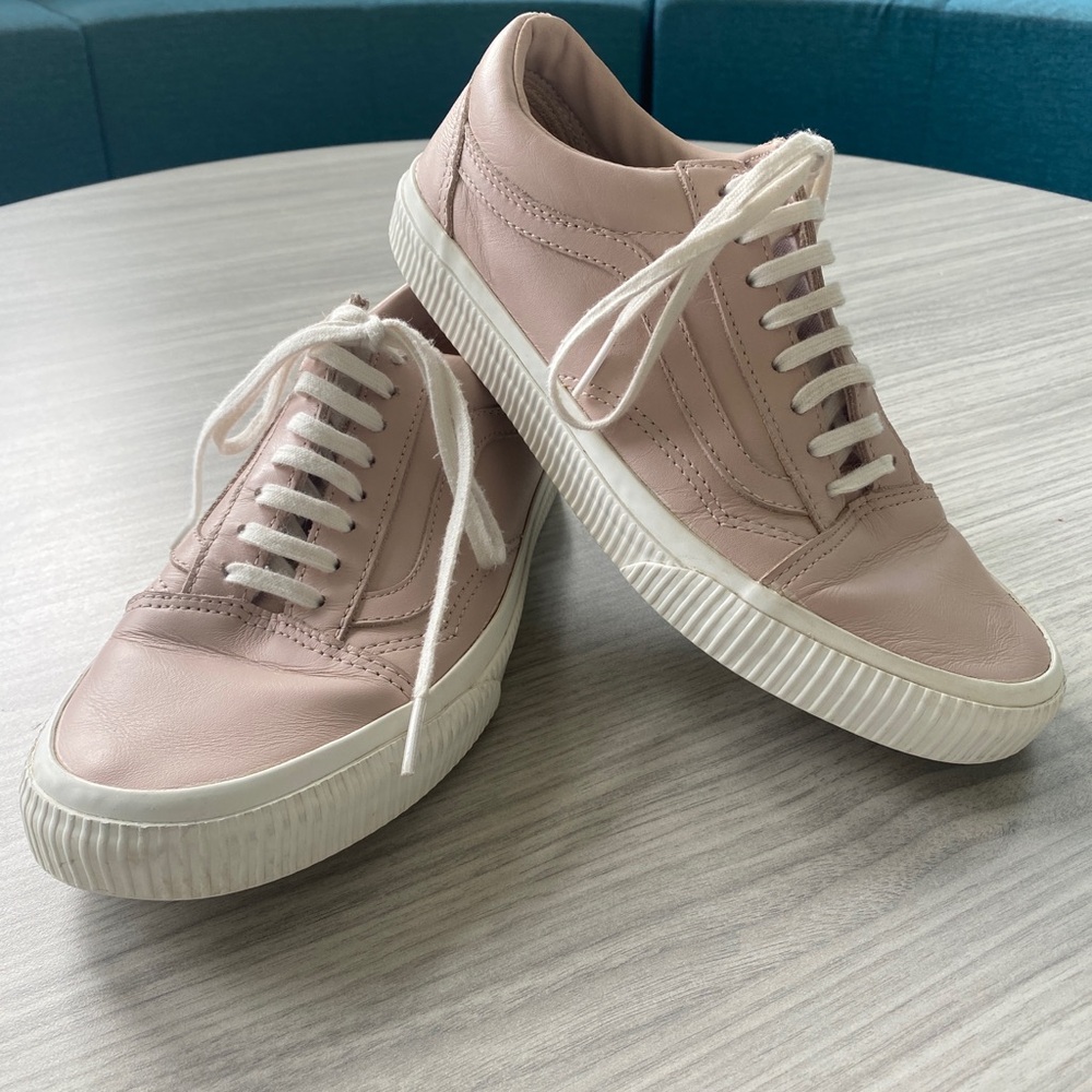 Pink Leather Vans!